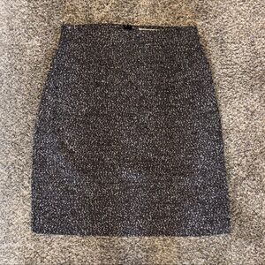 Elegant Black and White A-Line Skirt